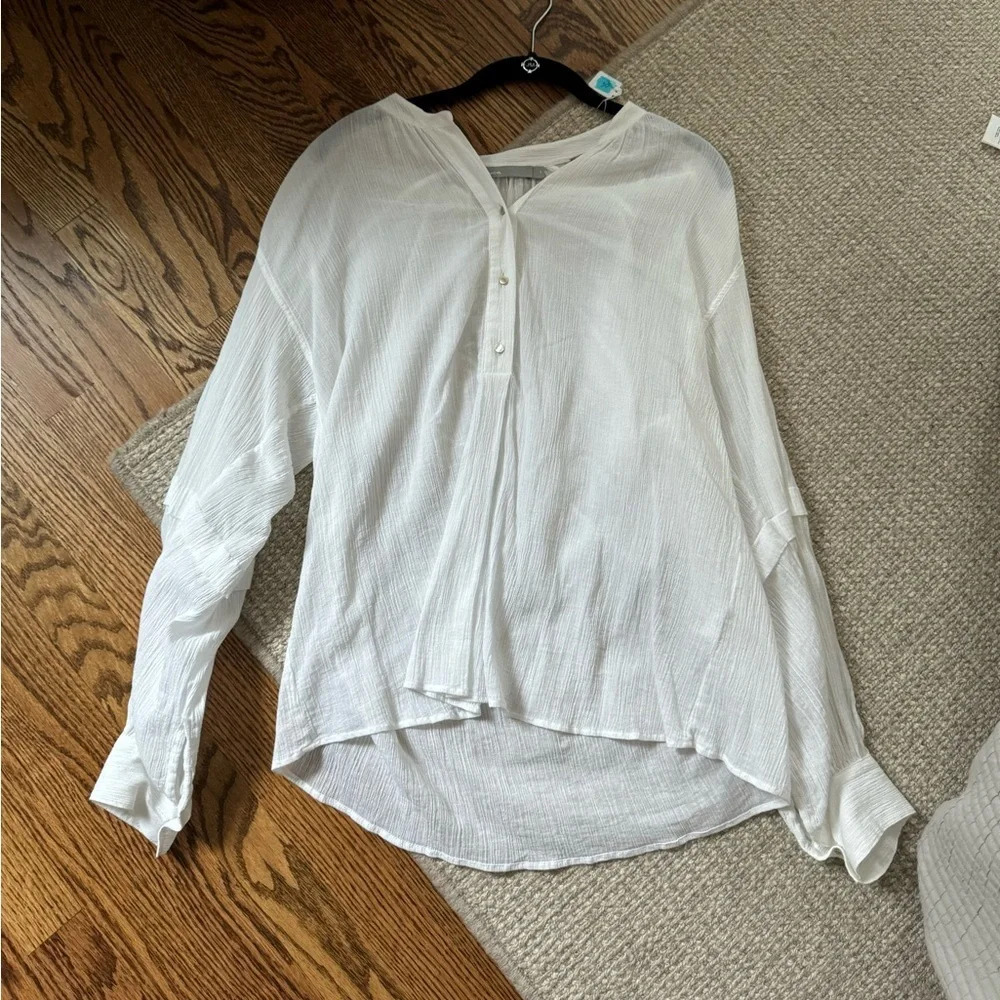 Vince White Gauze Top Sz. M